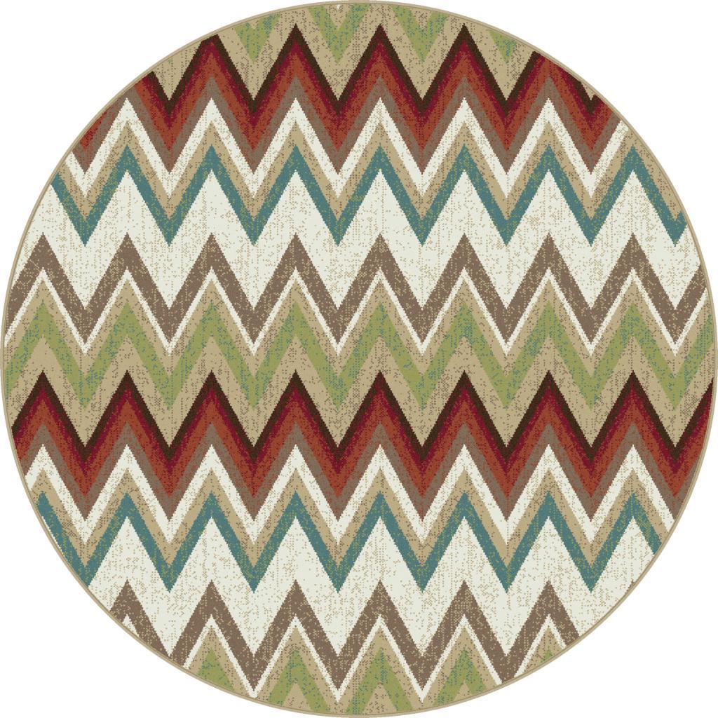 Decora Multi Transitional Area Rug (710 Round)