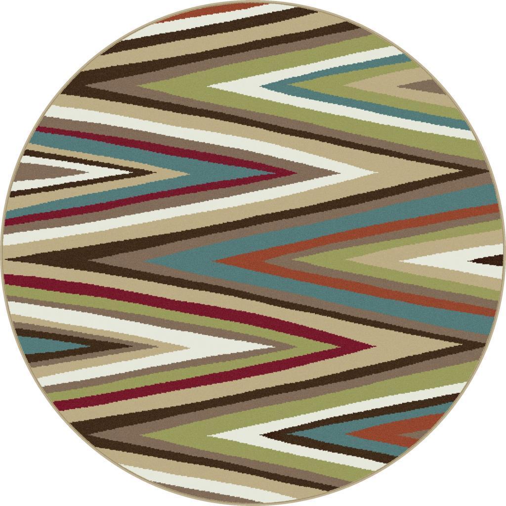 Decora Multi Transitional Area Rug (710 Round)