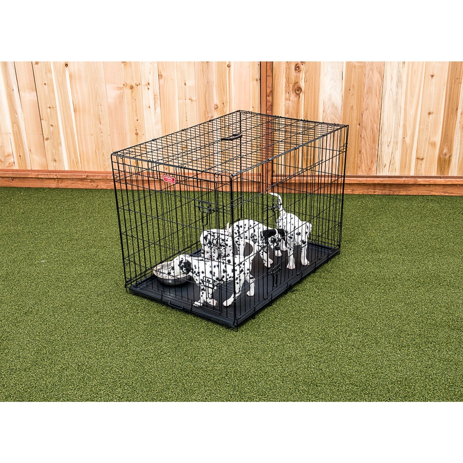 Shop Lucky Dog 2door Black Wire Pet Crate Free Shipping Today