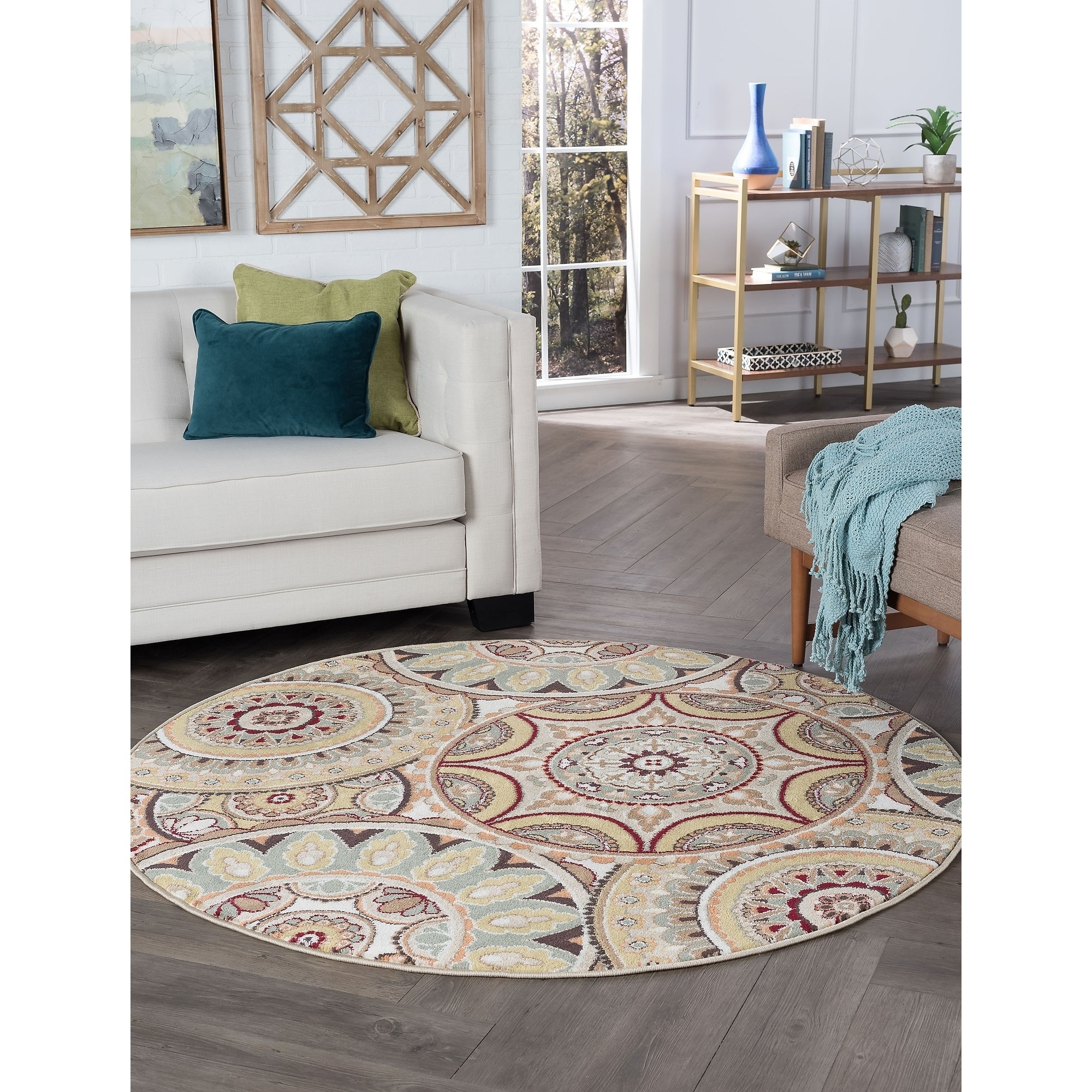 Decora Multi Transitional Area Rug (710 Round)