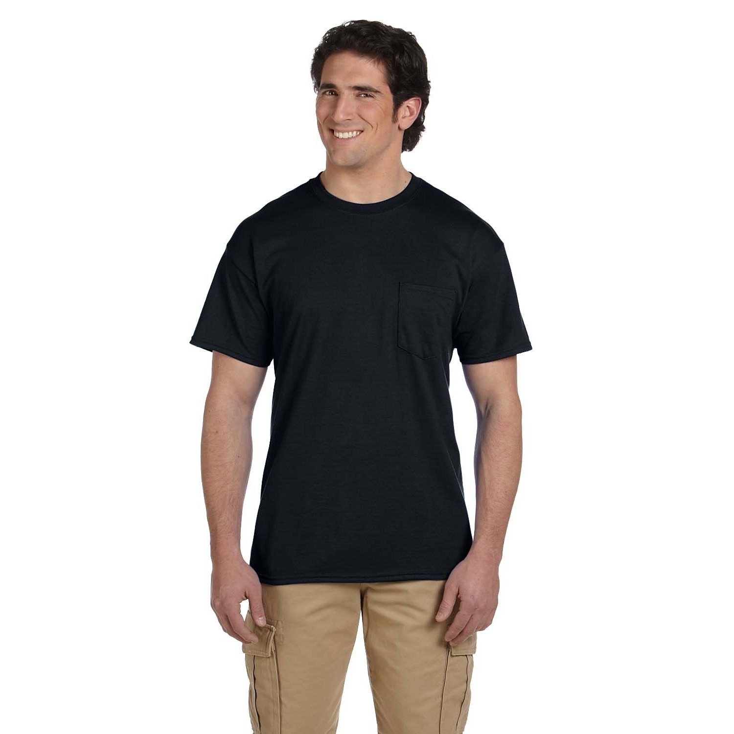 Gildan Mens Black Dryblend 50/50 Undershirts (pack Of 12)