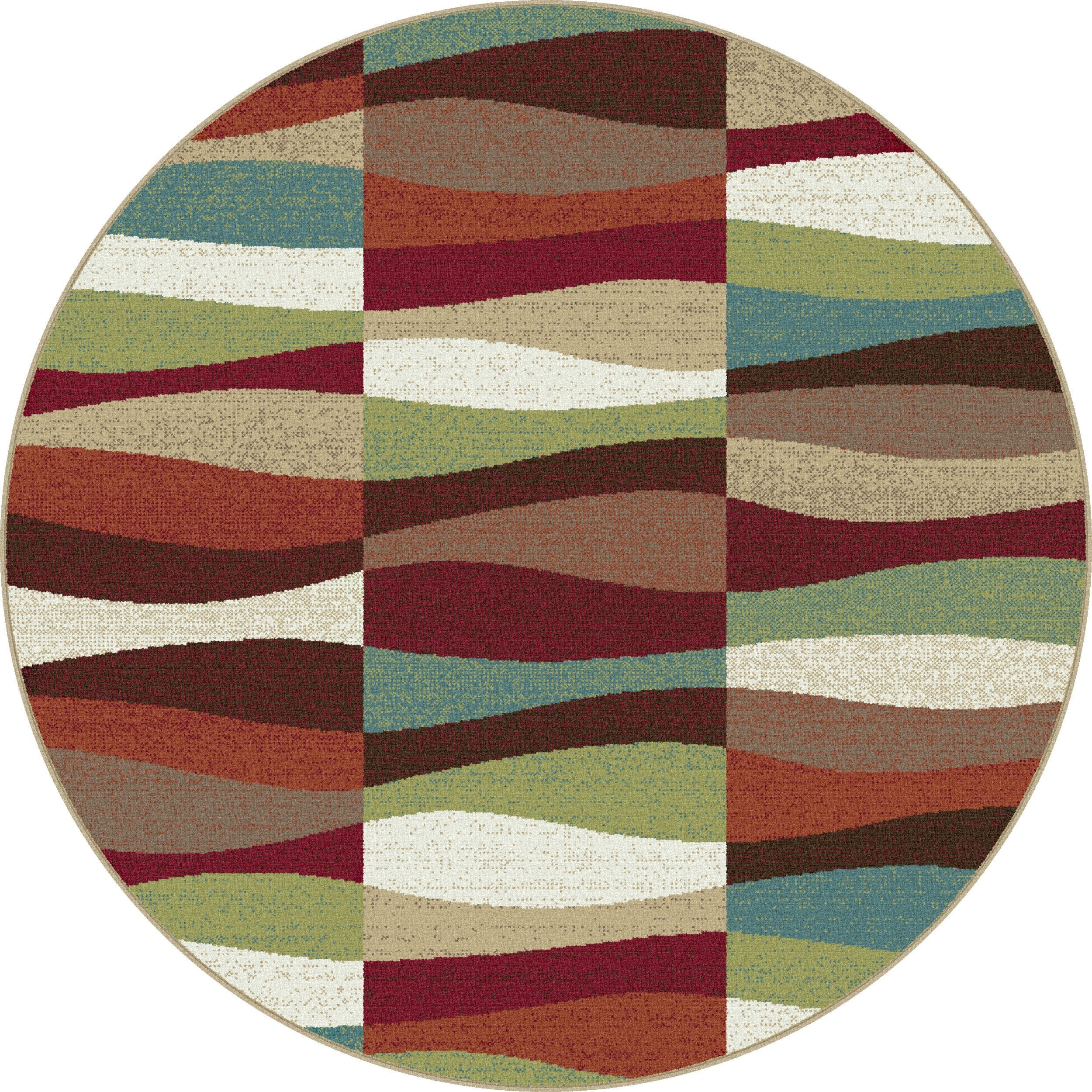 Decora Multi Contemporary Area Rug (53 Round)