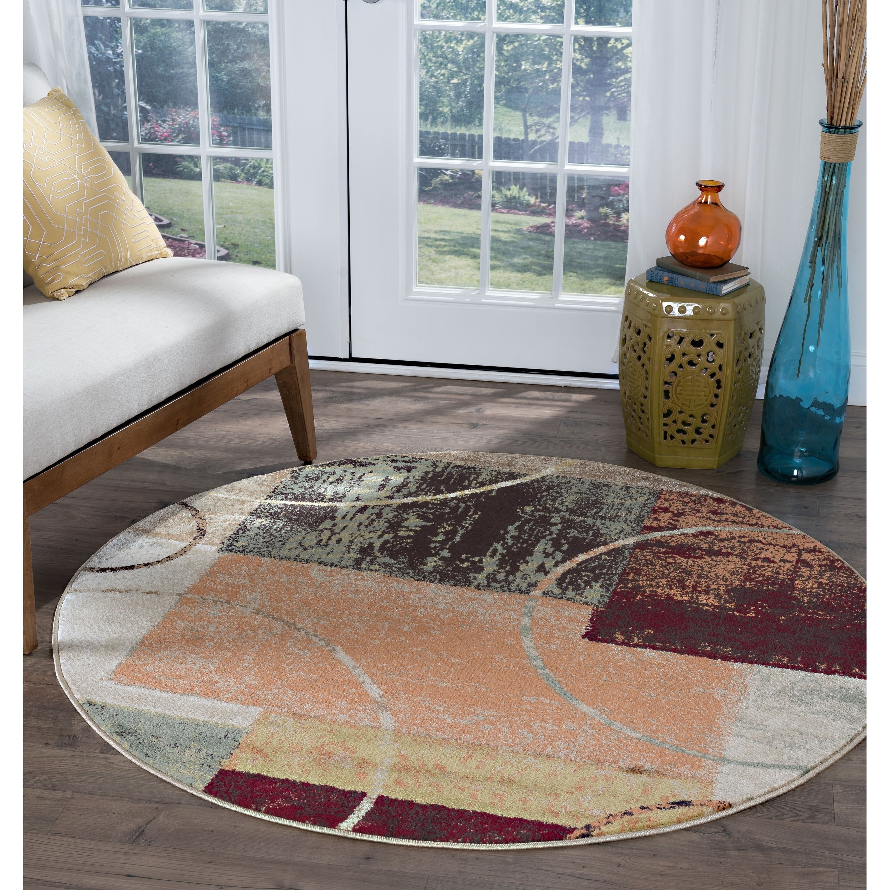 Decora Multi Contemporary Area Rug (710 Round)