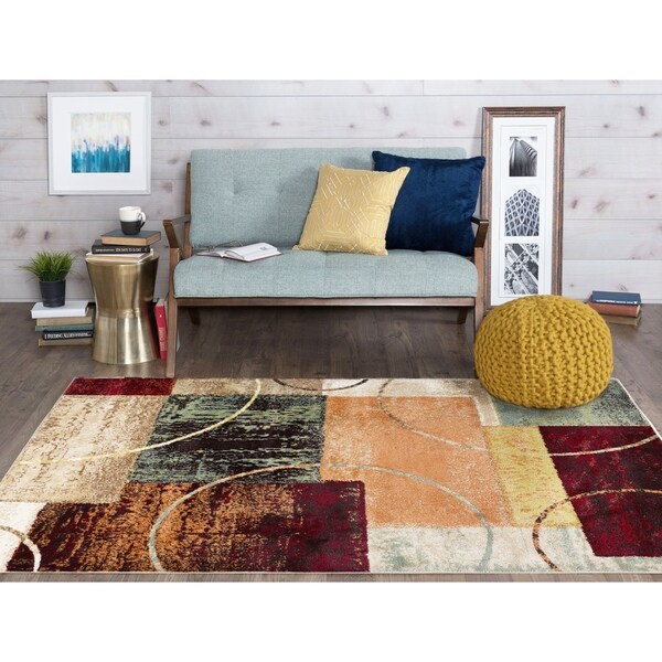 Alise Decora Multi Contemporary Area Rug - 8' x 10'