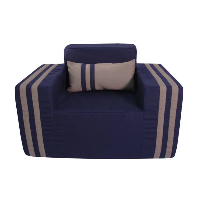 Softblock Kids' Navy Indoor/Outdoor Foam Chair