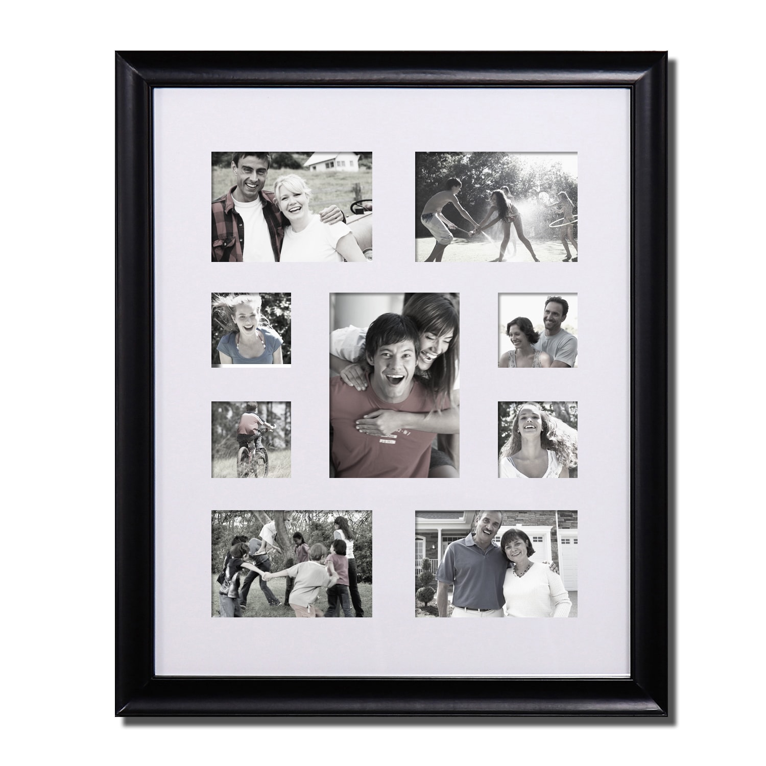 Adeco Adeco 9 opening Bulletin Board Style Picture Frame Black Size 4x6