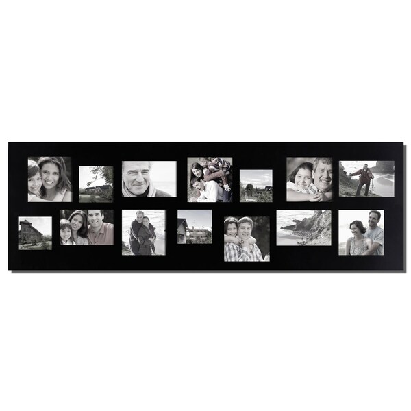 Shop Adeco Decorative Black Wood Wall Hanging Collage Photo Frame with