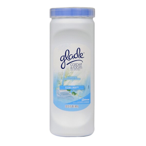 Glade 32-ounce Clean Linen Scent Carpet and Room Odor Eliminator (Pack ...