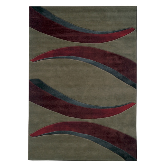 Mystique Red Arches Rug (6.7 X 9.6)