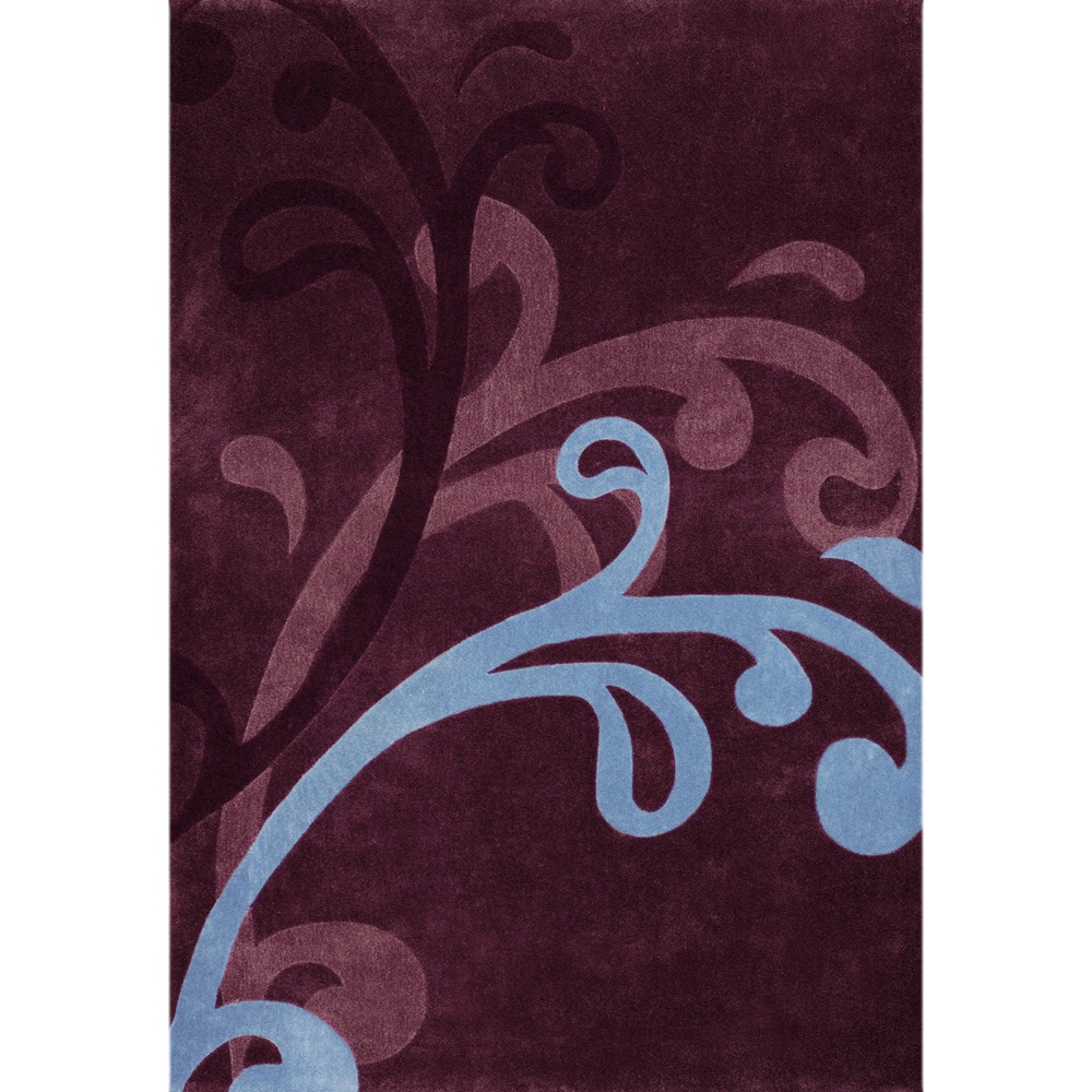 Mystique Wine Splash Rug (7.10 X 10.10)