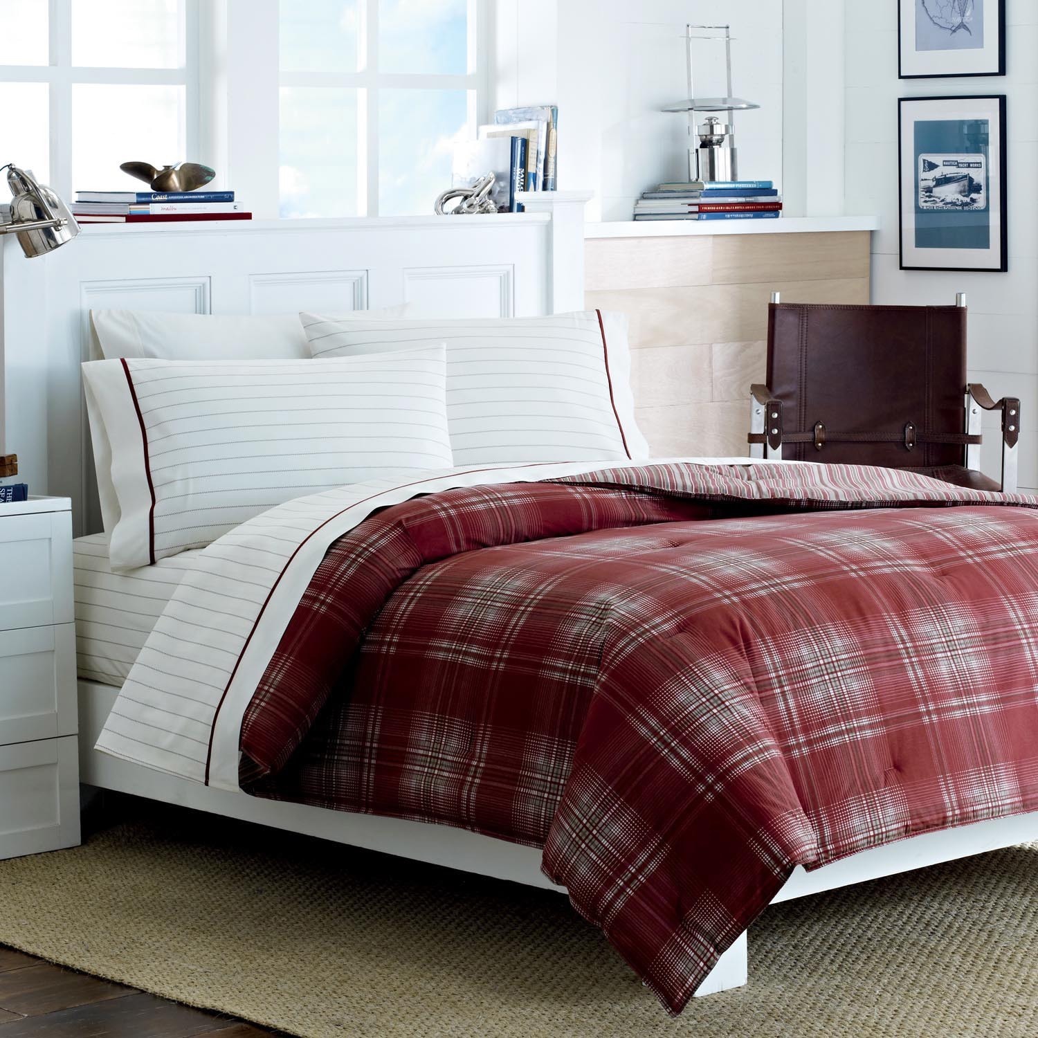 Nautica Ridgehill Cotton 3 piece Duvet Cover Set