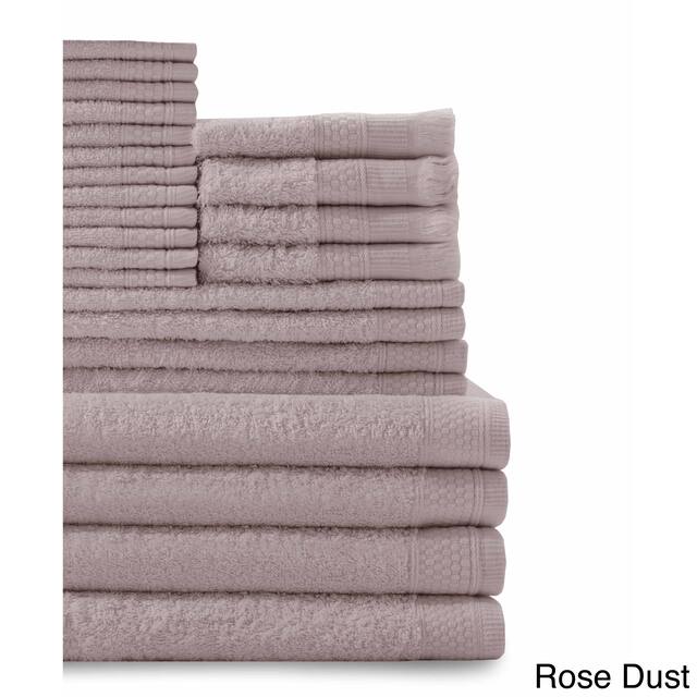 Cotton 24-piece Towel Set with Fingertip Towels
