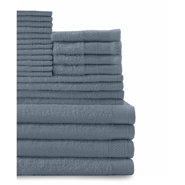 Cotton 24piece Towel Set with Fingertip Towels Bed Bath & Beyond