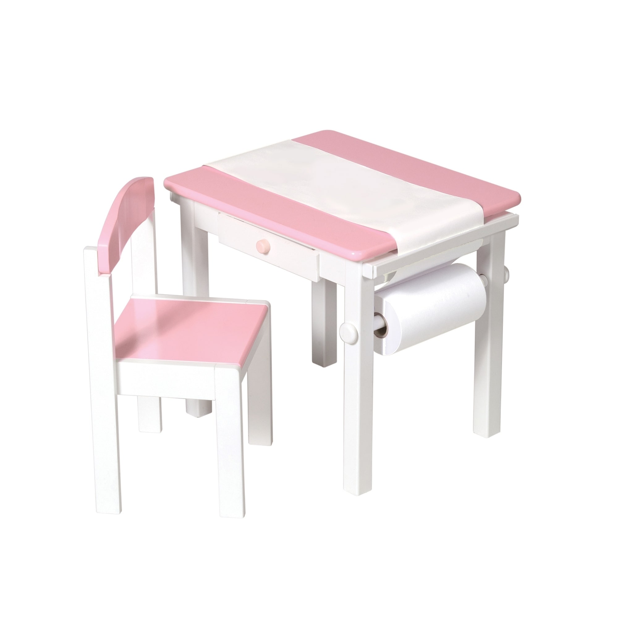Shop Guidecraft Pink Art Desk And Chair Set Overstock 9064521
