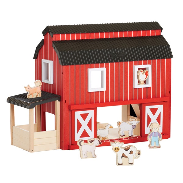 Shop Guidecraft Big Red Barn - Free Shipping Today - Overstock.com