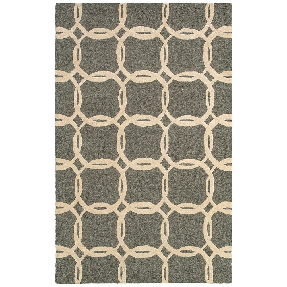 Dazzle Ashe Beige Geometric Area Rug (8x10)