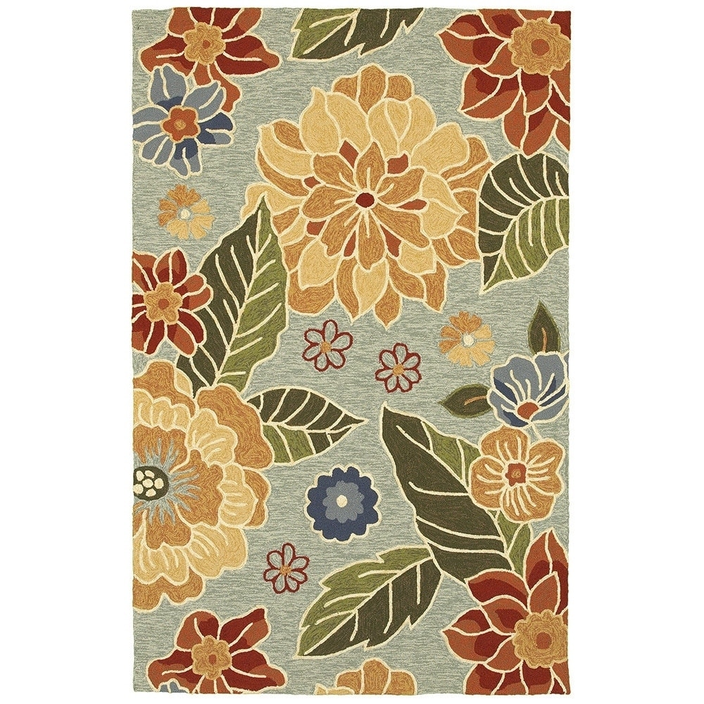 Orleans Floral Blue Area Rug (8x10)