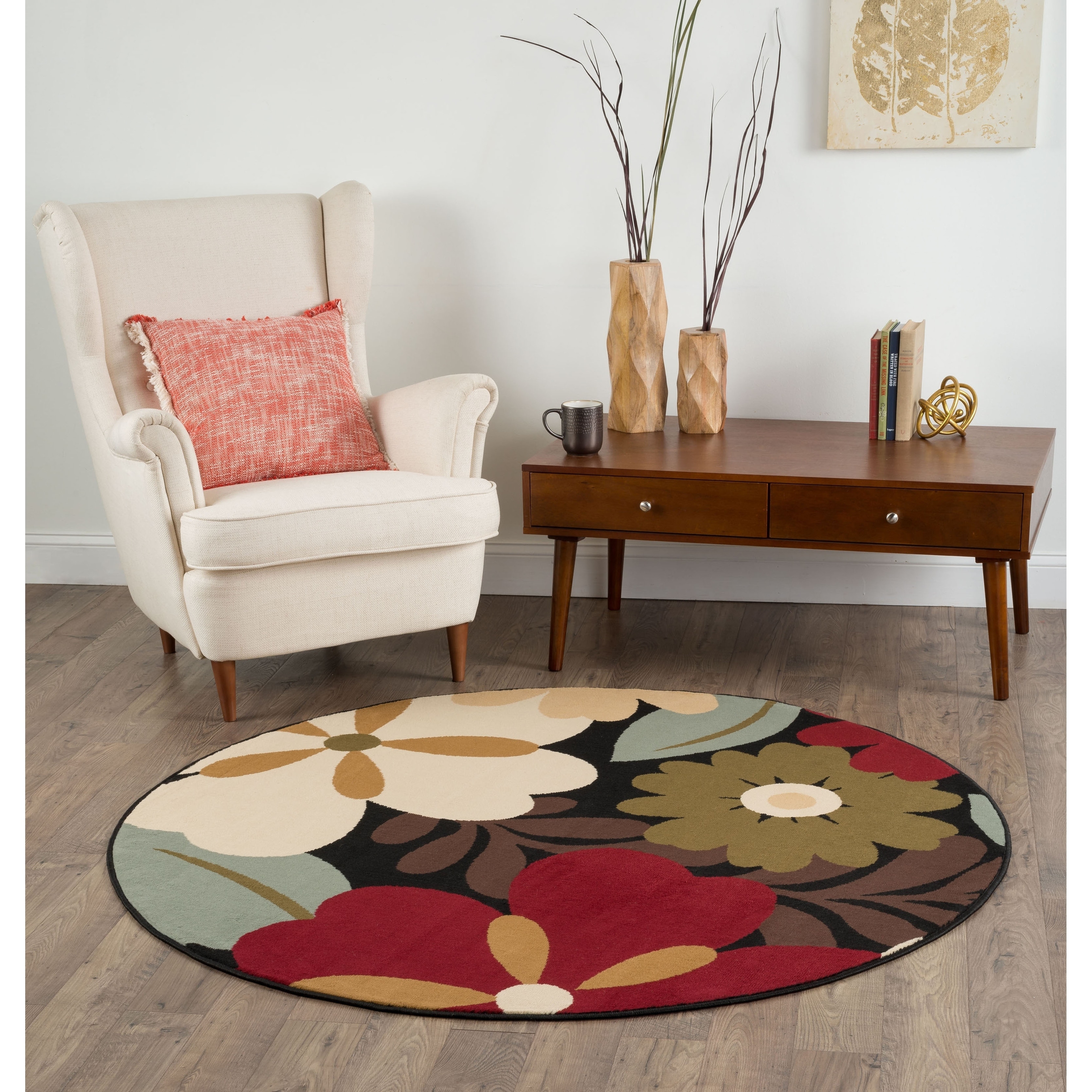 Lagoon Multi Contemporary Area Rug (710 Round)