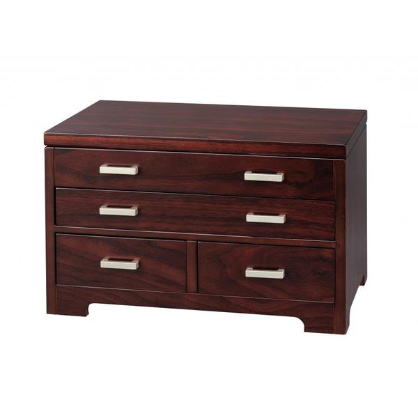 Shop Glamourous Gina Deep Brown Jewelry Box Free Shipping Today