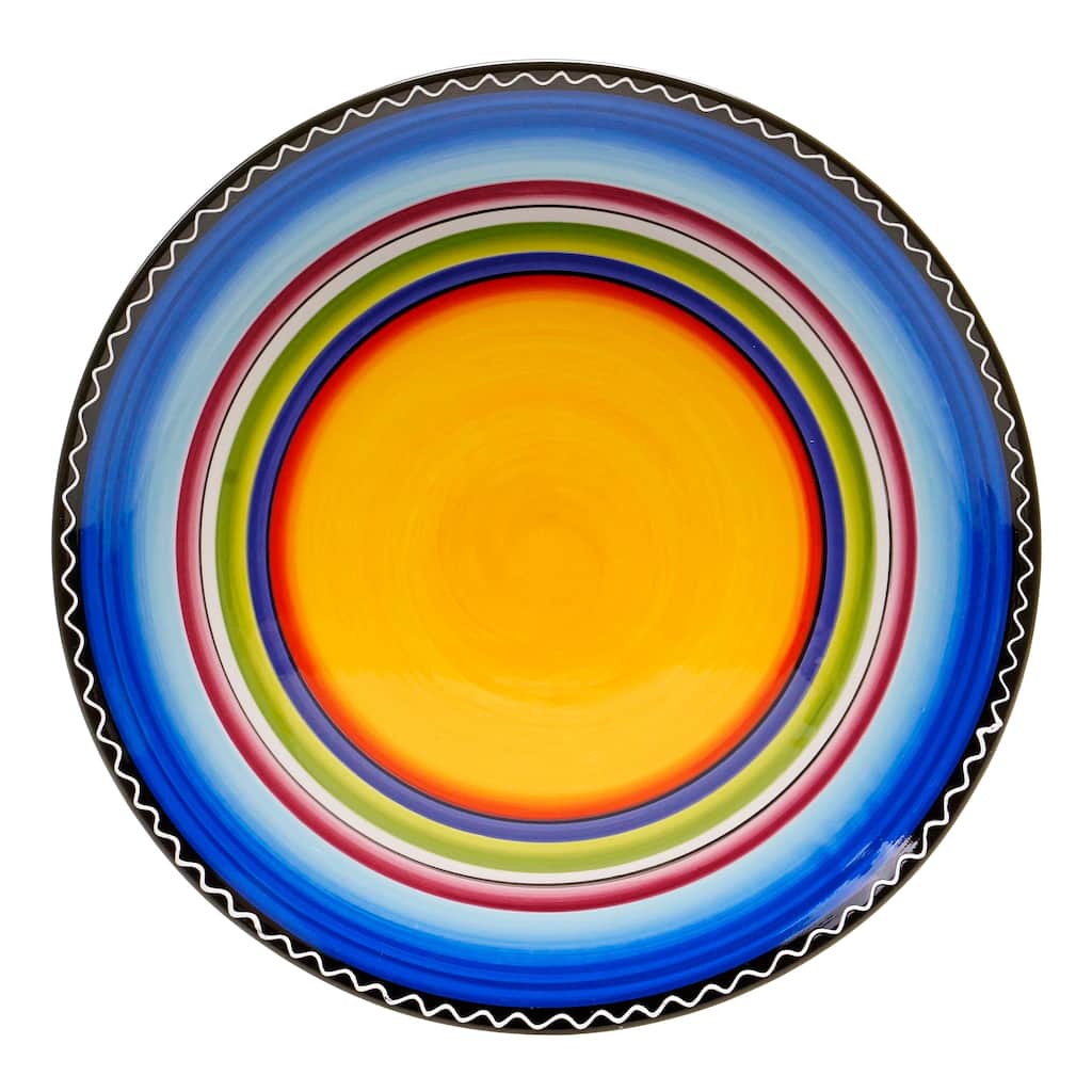 Certified International Tequila Sunrise Round Serving Platter