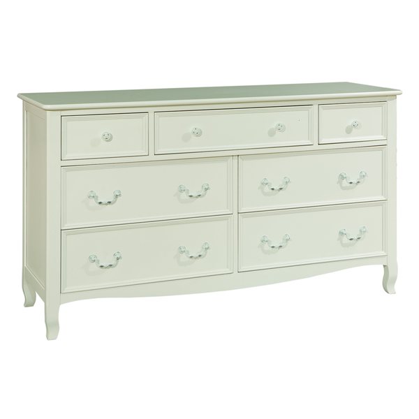 Emma White 7-drawer Dresser