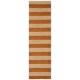 preview thumbnail 27 of 25, Nourison Area Rug Contains Latex - Orange - 2' 3" x 8' - Runner/Indoor/Handmade - Runner - Hand-Tufted - Stripe - 0.51 - 0.75 inch - 8' Runner - Wool - Beige