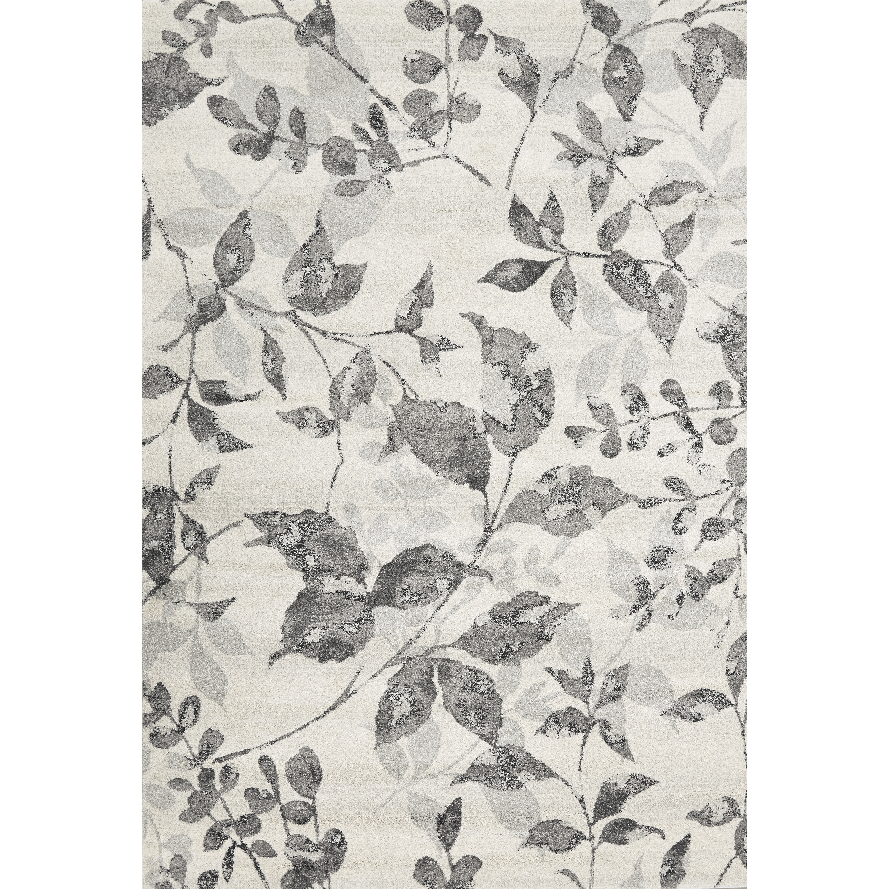 Mida Ash Floral Polypropylene Rug (8x11)