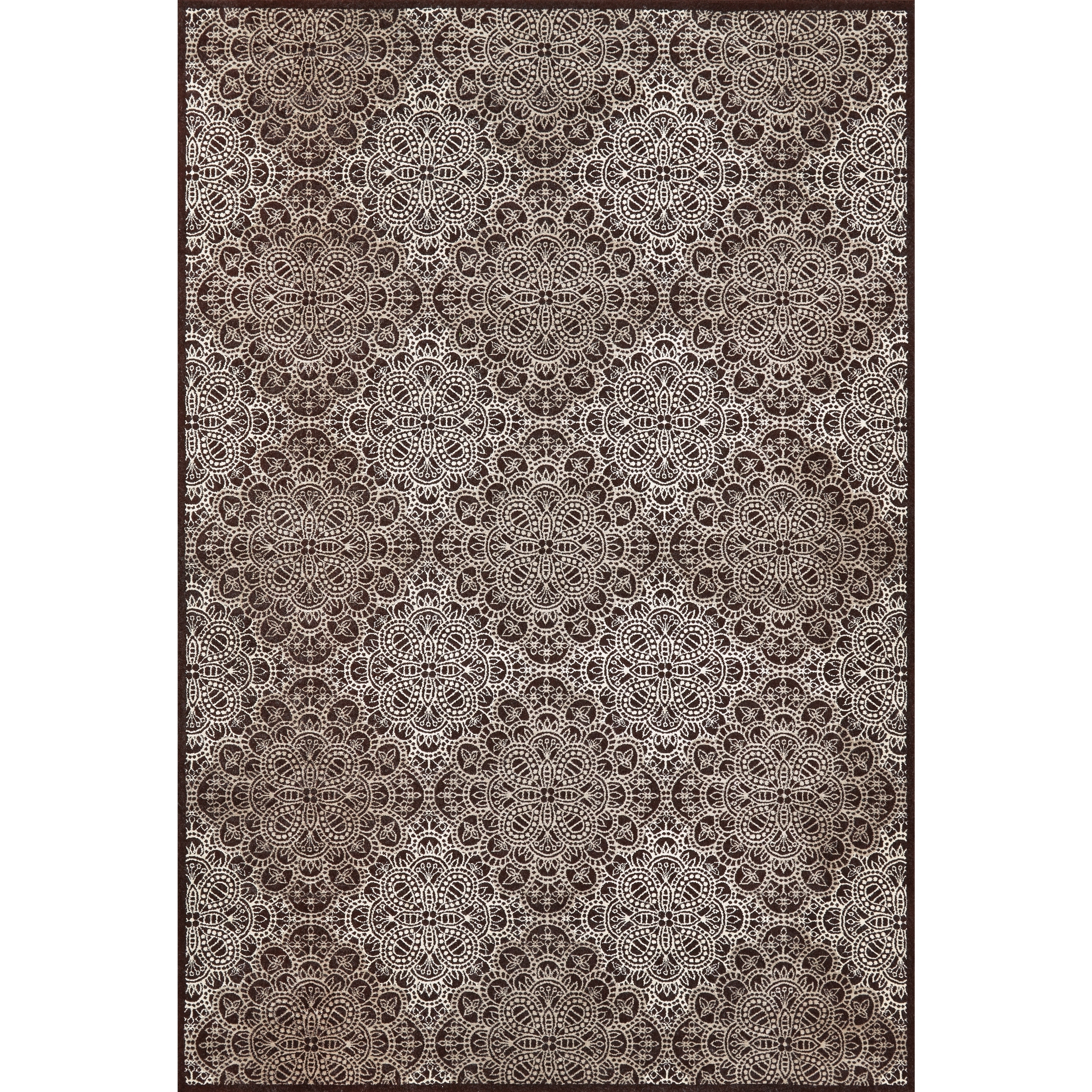 Settat Chocolate Graphic Wool Area Rug (710x11)