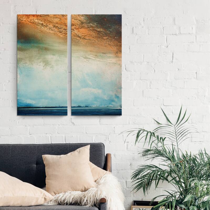 Ready2HangArt 'Abstract BXXVI Landscape' 2-Pc Canvas Wall Art Set