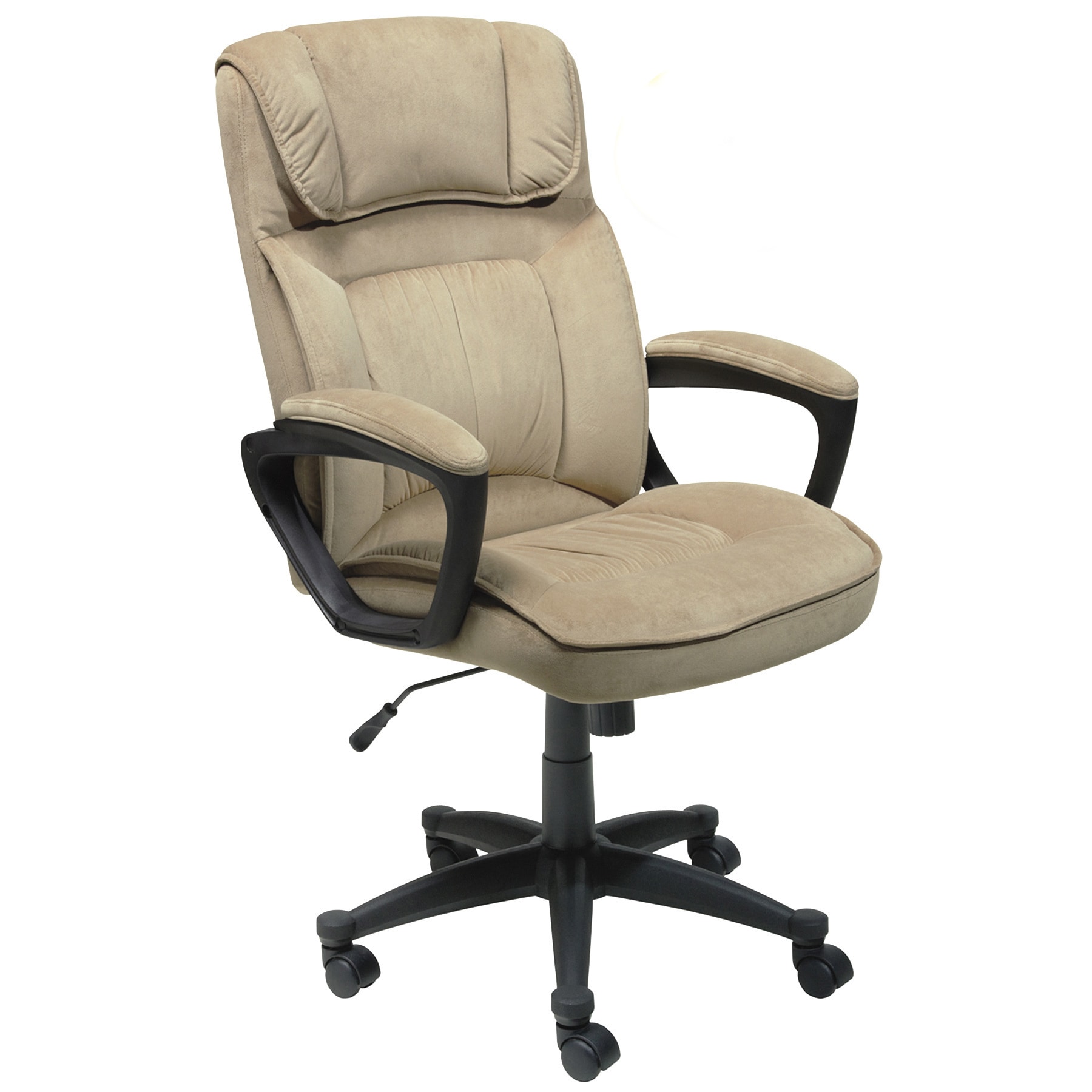 Serta Light Beige Microfiber Executive Office Chair