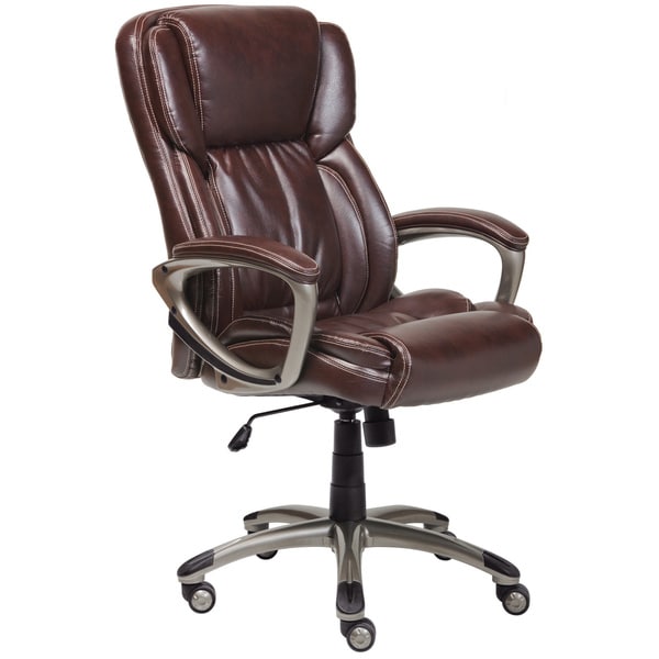 serta biscuit brown supple bonded leather executive office chair serta biscuit brown supple bonded leather executive office chair