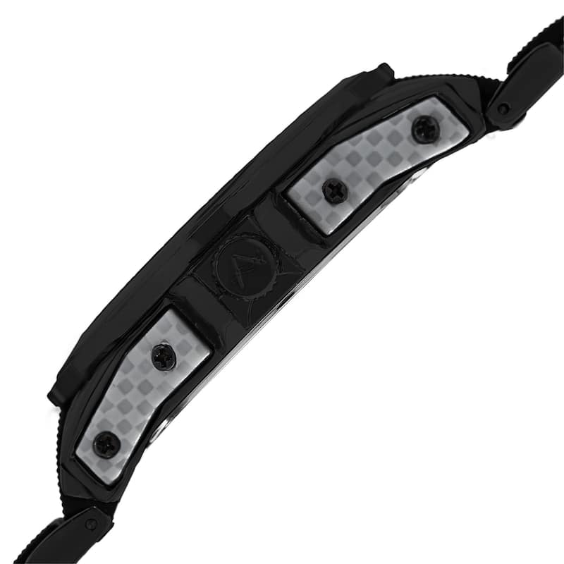 August Steiner Men's Quartz Multifunction Grey Bracelet Watch