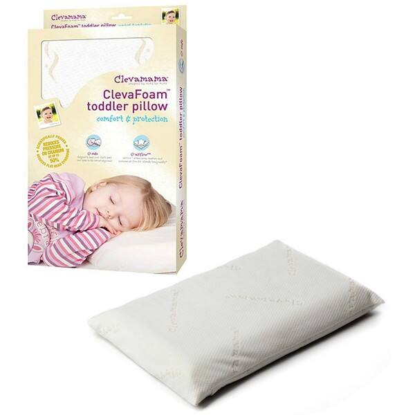 Shop Clevamama Clevafoam Toddler Pillow In White Free Shipping