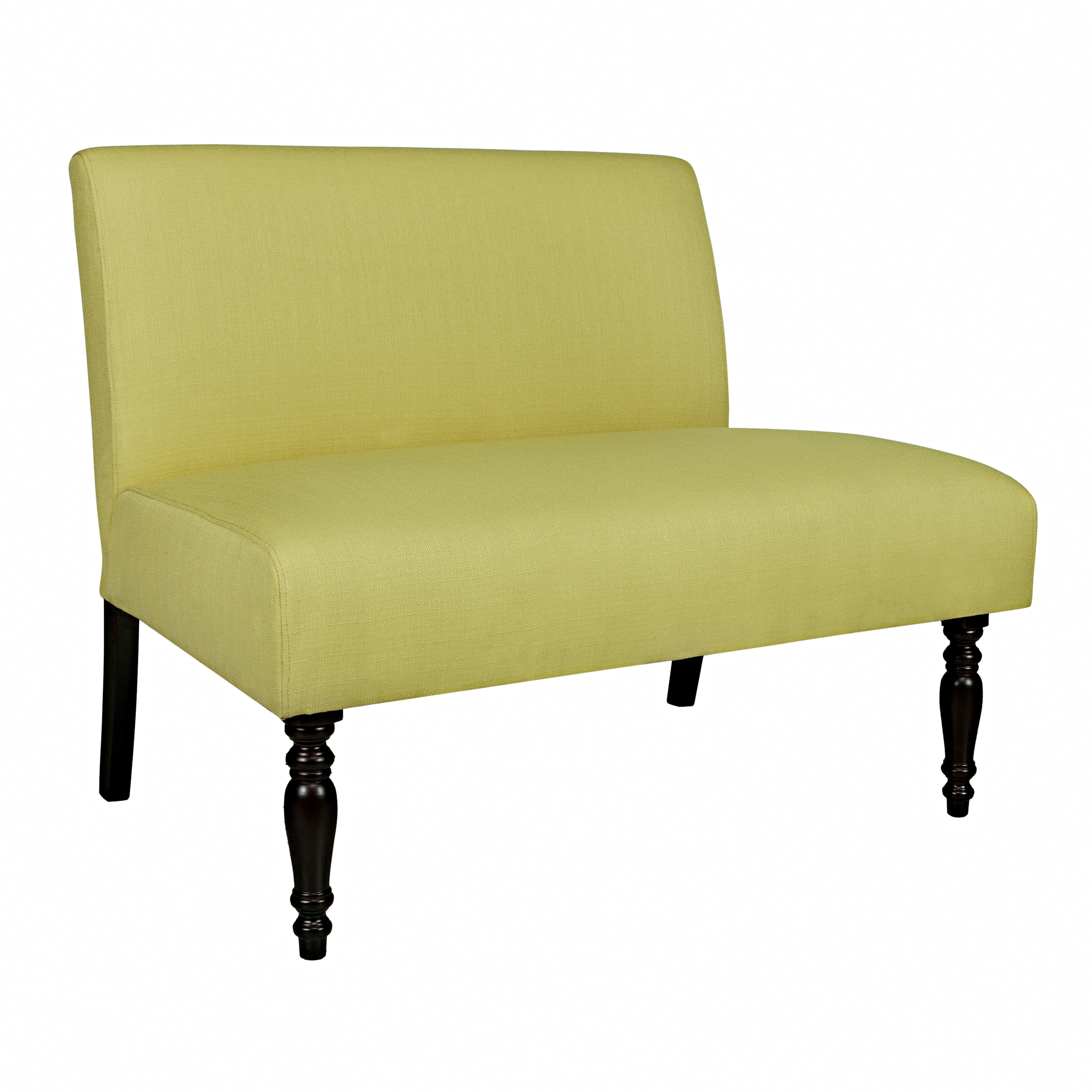 Angelohome Kiwi Lime Green Basket Bradstreet Armless Settee