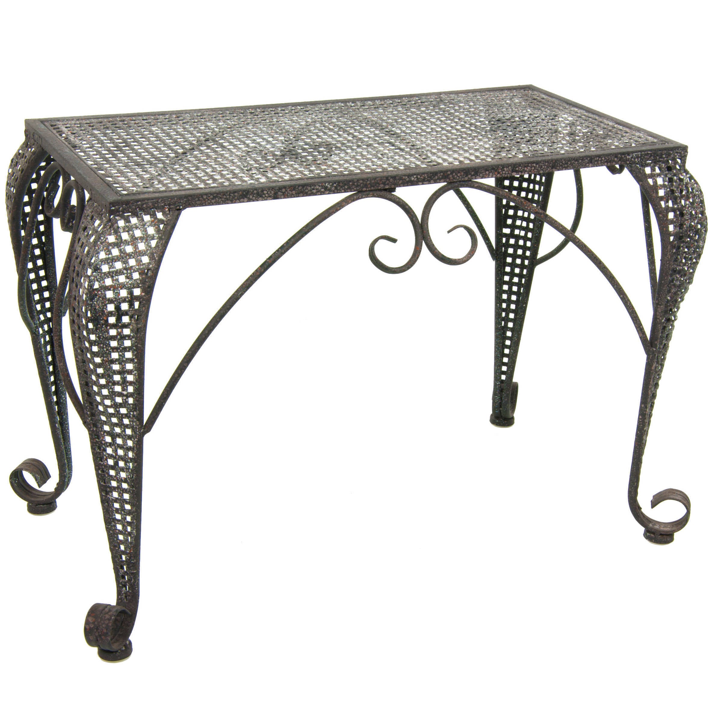 Shop Wrought Iron Rustic Garden Table (China) Free Shipping Today