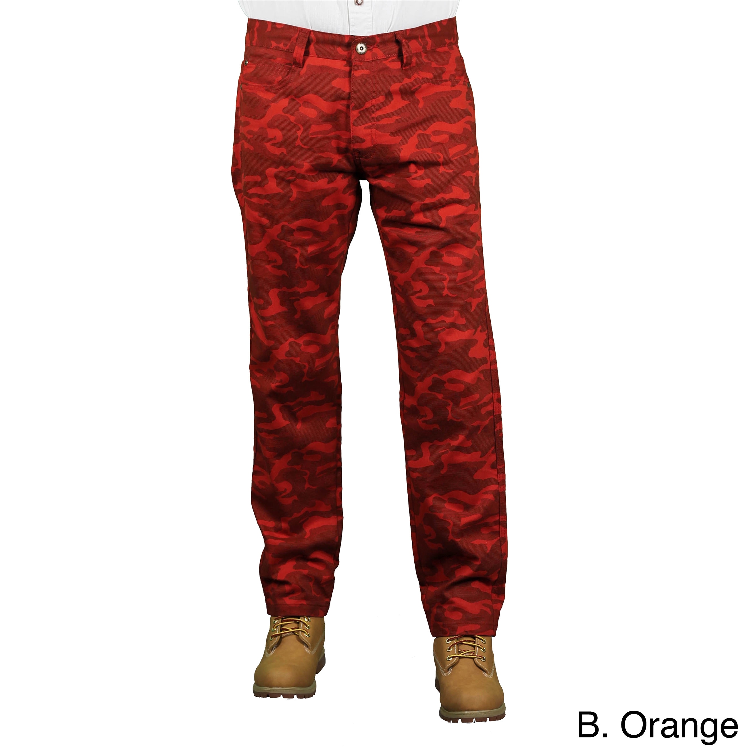 Mo7 Mens Slim Fit Camo Print Pants