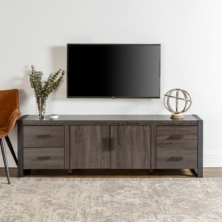 71" Urban Blend TV Stand Console - Charcoal