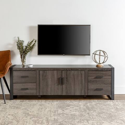 71" Urban Blend TV Stand Console - Charcoal