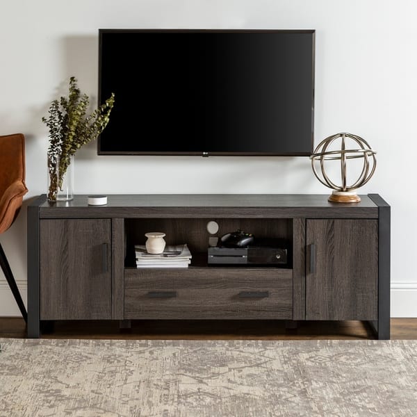 Shop Middlebrook Designs 60 Inch Modern Tv Stand Console Charcoal