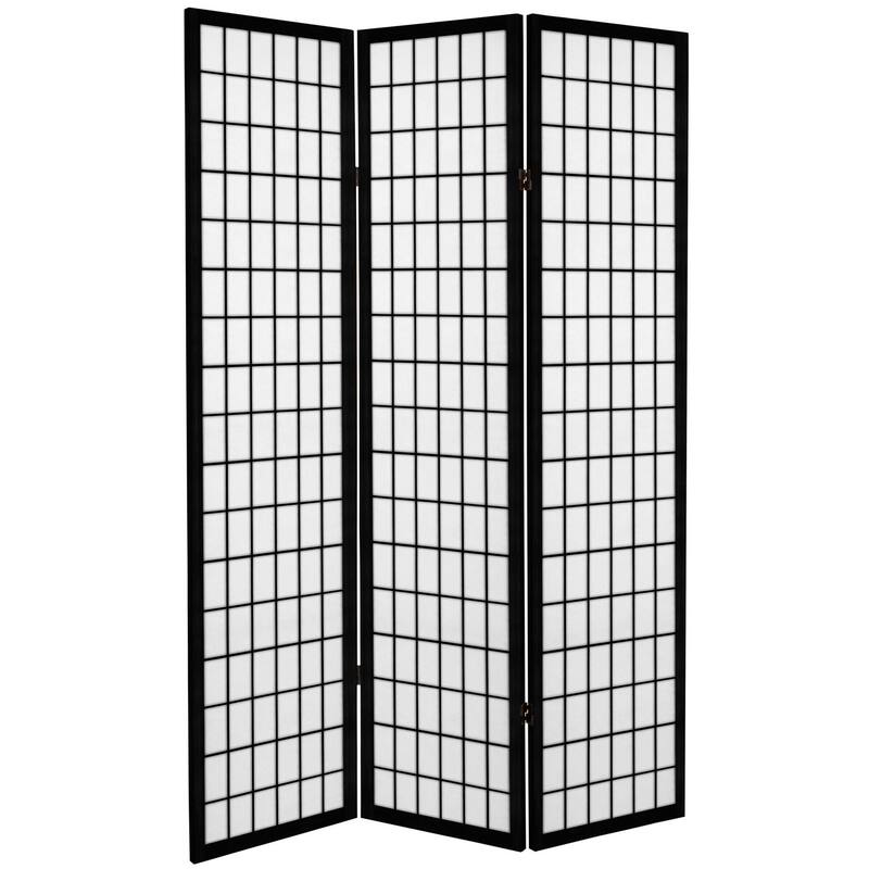 6-foot Tall Canvas Window Pane Room Divider