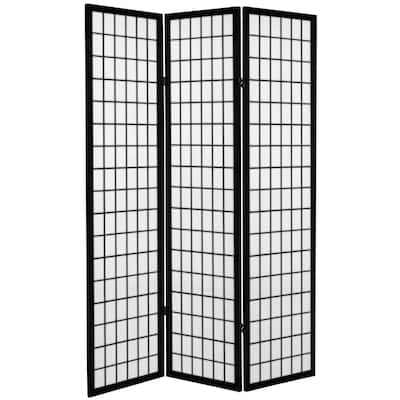 6-foot Tall Canvas Window Pane Room Divider