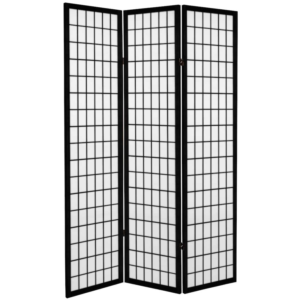 6-foot Tall Canvas Window Pane Room Divider