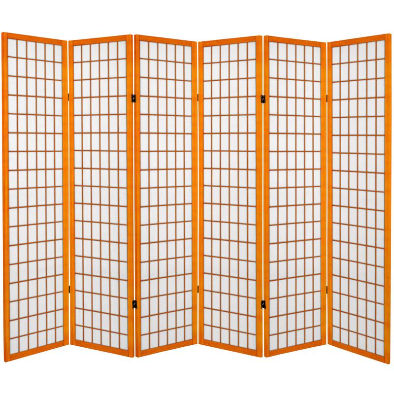 6-foot Tall Canvas Window Pane Room Divider