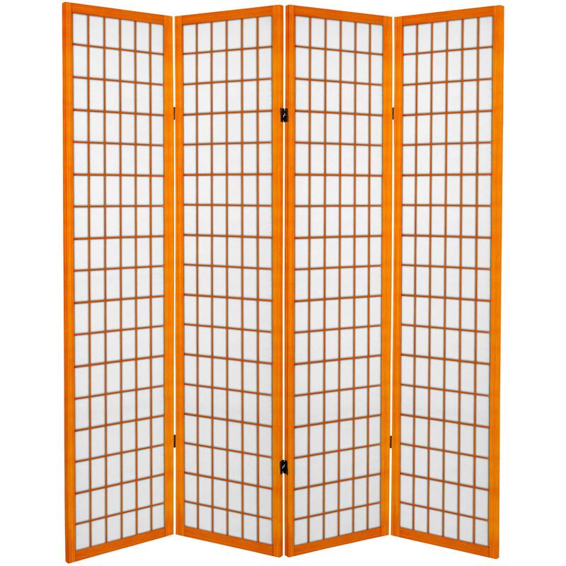 6-foot Tall Canvas Window Pane Room Divider