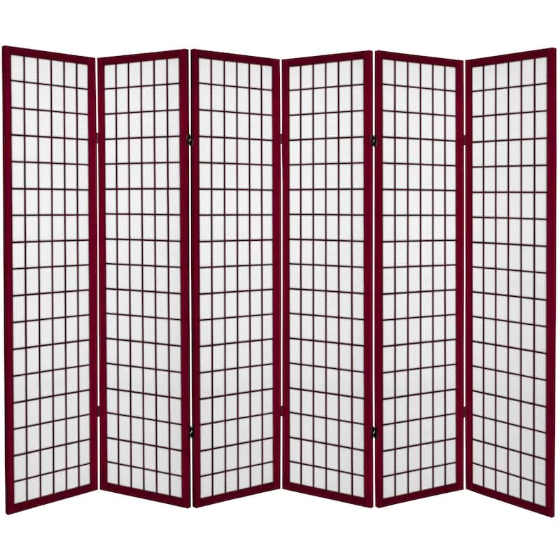 6-foot Tall Canvas Window Pane Room Divider