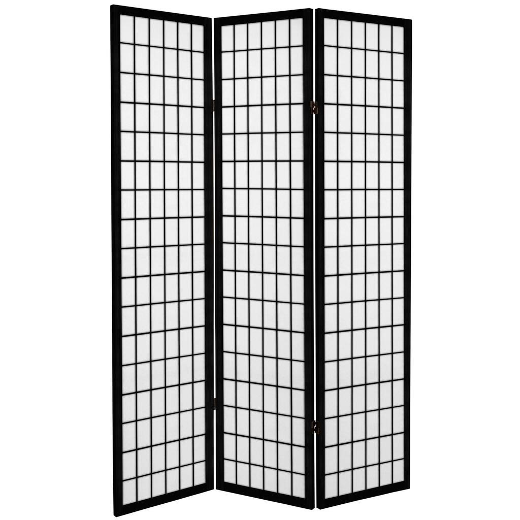 6-foot Tall Canvas Window Pane Room Divider
