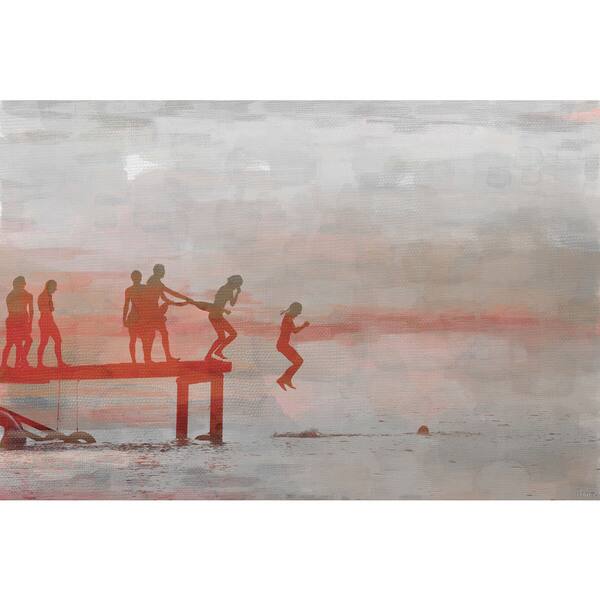 slide 2 of 4, Parvez Taj 'Jump In Lake' Canvas Art