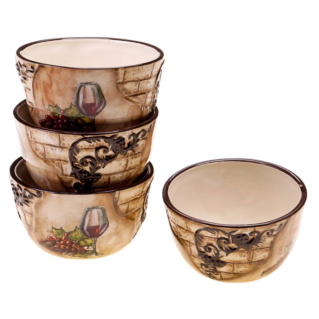 Certified International Tuscan View 5.25-inch Ceramic Ice Cream Bowl