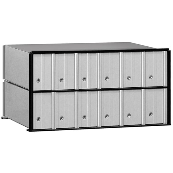 Salsbury Aluminum 12-door Rack Ladder System Mailbox