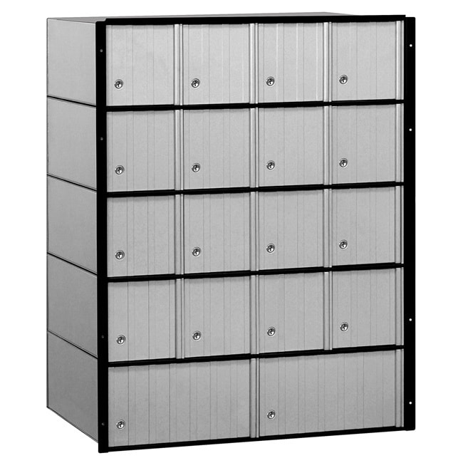 Salsbury Aluminum 18 door Standard System Mailbox